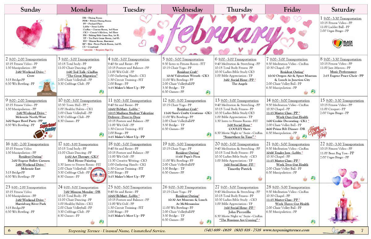 February Calendar